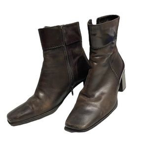 FeetFirst Square Toe Ankle Booties